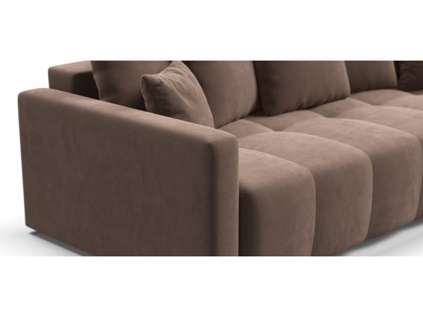 Угловой диван BOSS TREND Велюр Monolit мокко