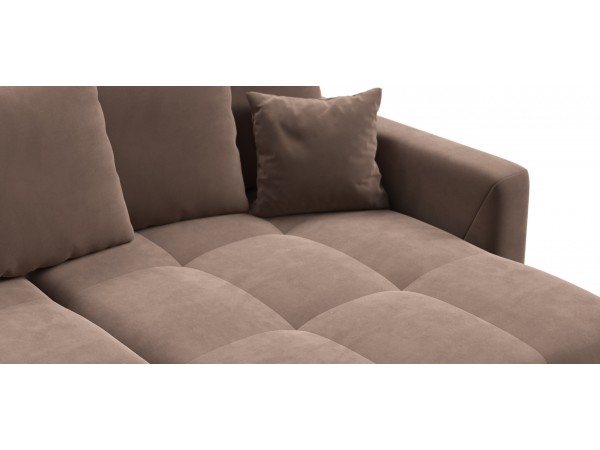 Угловой диван BOSS TREND Велюр Monolit мокко