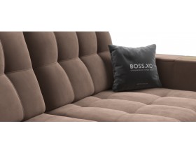 Босс ХО Макс диван Велюр Монолит мокко