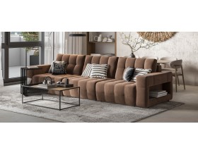 Босс ХО Макс диван Велюр Монолит мокко