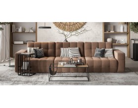 Босс ХО Макс диван Велюр Монолит мокко