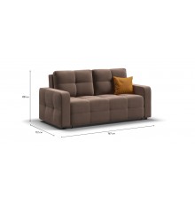 Диван Dandy Compact велюр Monolit мокко