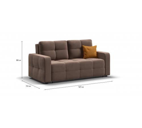 Диван Dandy Compact велюр Monolit мокко Диван Dandy Compact велюр Monolit мокко