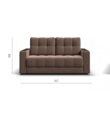 Диван BOSS Compact велюр Monolit мокко