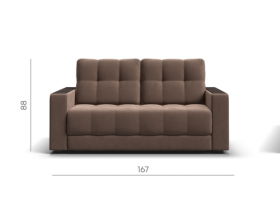 Диван BOSS Compact велюр Monolit мокко
