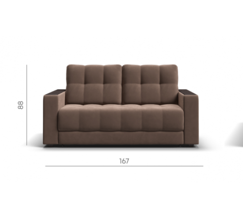 Диван BOSS Compact велюр Monolit мокко Диван BOSS Compact велюр Monolit мокко