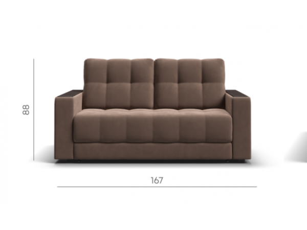 Диван BOSS Compact велюр Monolit мокко