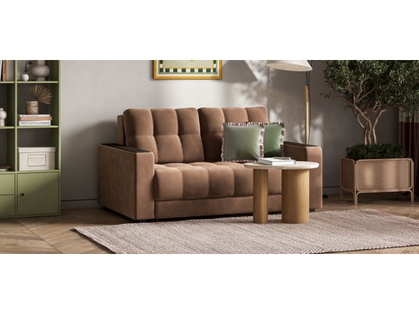 Диван BOSS Compact велюр Monolit мокко