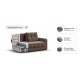 Диван BOSS Compact велюр Monolit мокко