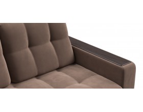 Босс двухместный диван Велюр Монолит мокко
