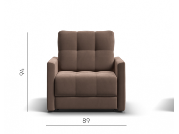 Кресло-кровать BOSS LOFT велюр Monolit мокко