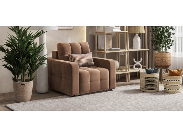 Кресло-кровать Dandy велюр Monolit мокко