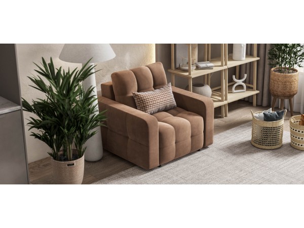 Кресло-кровать Dandy велюр Monolit мокко