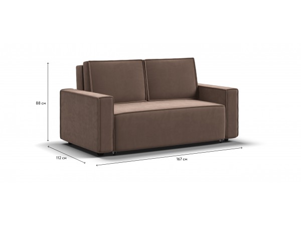 Диван NORD Compact велюр Monolit мокко