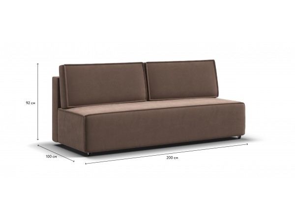 Диван NORD mini велюр Monolit мокко