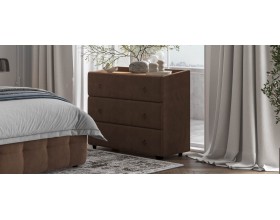 Комод Босс Классик Велюр Монолит мокко, Орех селект