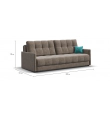 Диван BOSS 2.0 LOFT Велюр Royal тауп NEW