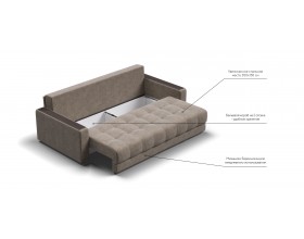 Босс диван Велюр Роял тауп