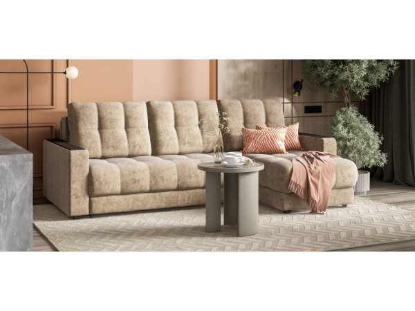 Диван угловой BOSS 3.0 Classic XL Велюр Роял тауп