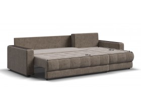 Босс Классик угловой диван Велюр Роял тауп