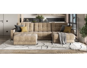 Босс Макс угловой диван Велюр Роял тауп