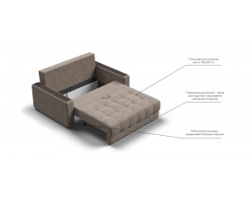 Босс двухместный диван Велюр Роял тауп