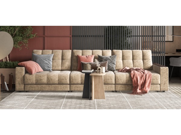 Диван BOSS GRAND Велюр Роял тауп