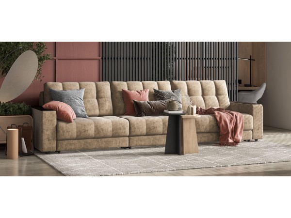 Диван BOSS GRAND Велюр Роял тауп