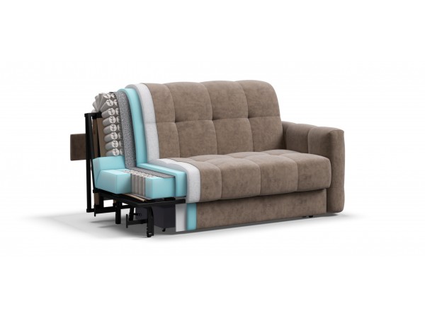 Диван BOSS Sleep 140 Велюр Роял тауп