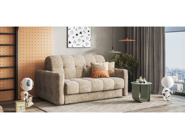 Диван BOSS Sleep 140 Велюр Роял тауп