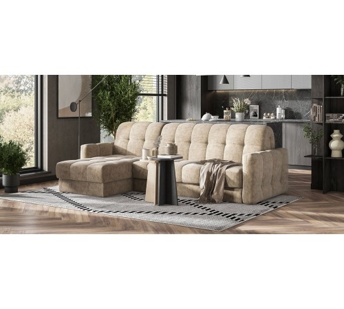 Угловой диван BOSS Sleep 160 Велюр Royal тауп NEW