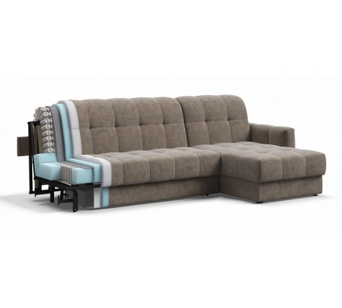 Угловой диван BOSS Sleep 160 Велюр Royal тауп NEW