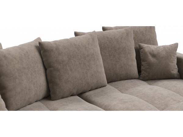 Диван угловой BOSS TREND Велюр Роял тауп