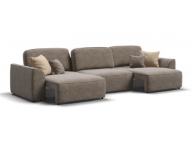 Кинг Макс диван Велюр Роял тауп