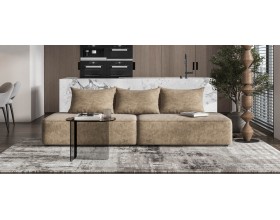 Кинг Твин угловой диван Велюр Роял тауп