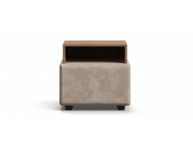 Тумба Босс Велюр Алькантара пепел, Орех селект