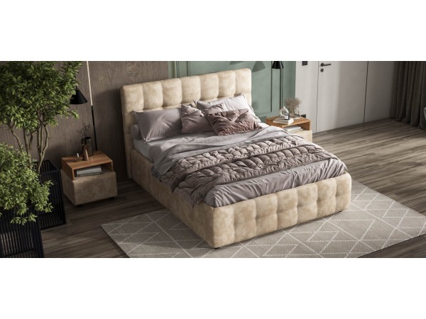 Тумба BOSS Alkantara пепел, Орех Селект