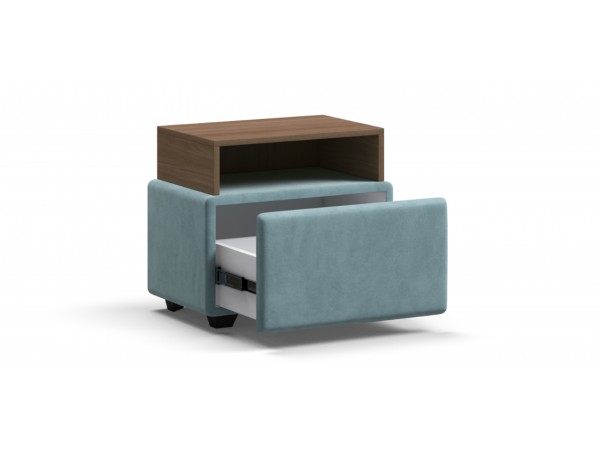 Тумба BOSS велюр MONOLIT Aqua NEW, Орех Селект