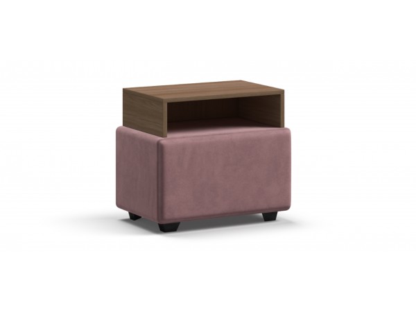 Тумба BOSS велюр MONOLIT Rose, Орех Селект