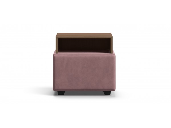 Тумба BOSS велюр MONOLIT Rose, Орех Селект
