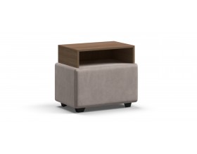 Тумба Босс Велюр Монолит латте, Орех селект