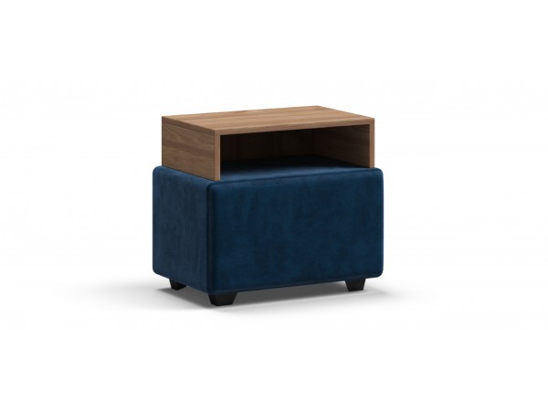 Тумба BOSS Monolit синий, орех селект