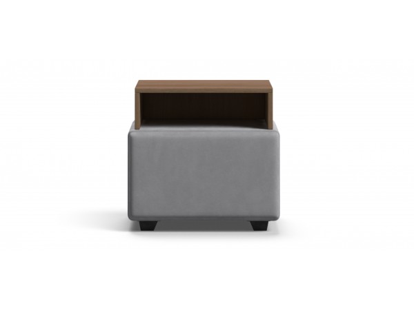 Тумба BOSS велюр MONOLIT Сталь, Орех Селект