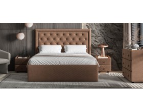 Тумба BOSS CLASSIC Велюр Монолит мокко, Орех селект