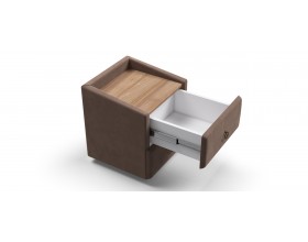 Тумба BOSS CLASSIC Велюр Монолит мокко, Орех селект