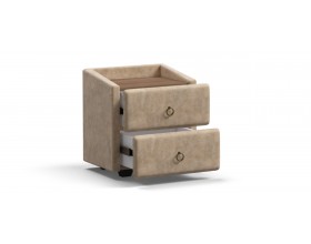 Тумба BOSS CLASSIC Велюр Royal шампань NEW, Орех Селект