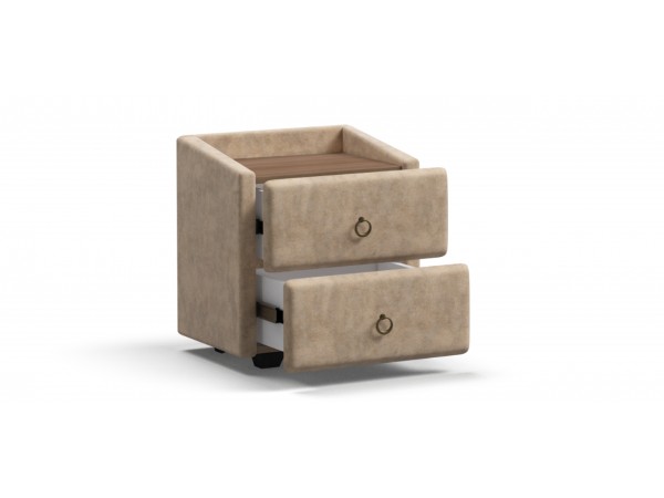 Тумба BOSS CLASSIC Велюр Royal шампань NEW, Орех Селект