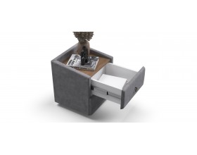 Тумба BOSS CLASSIC Велюр Роял агат, Орех селект