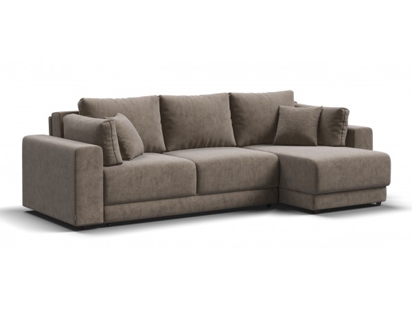 Диван угловой Босс Прайм ХЛ Велюр Роял тауп