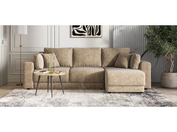 Диван угловой Босс Прайм ХЛ Велюр Роял тауп